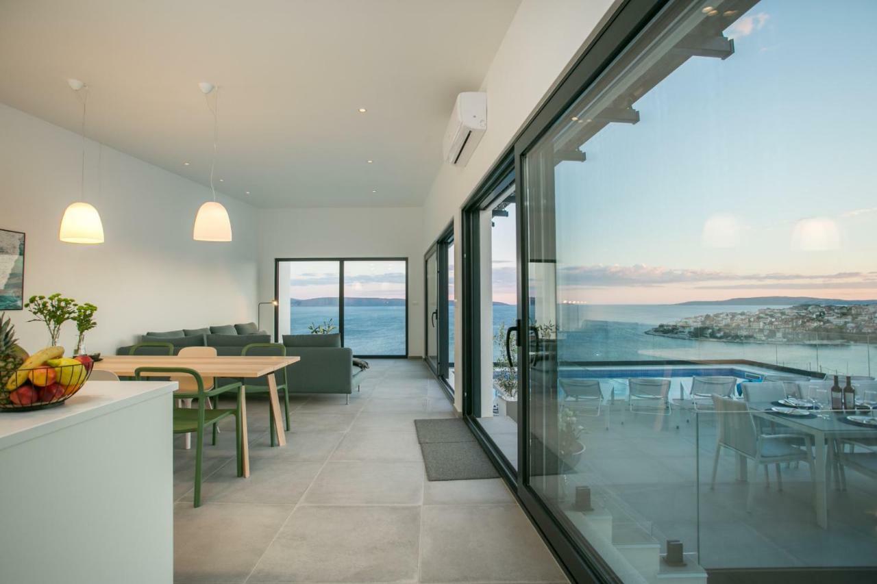 Holiday Home Olive Exclusive - 8 People, Heated Pool, Okrug Gornji, Sea View Trogir Extérieur photo