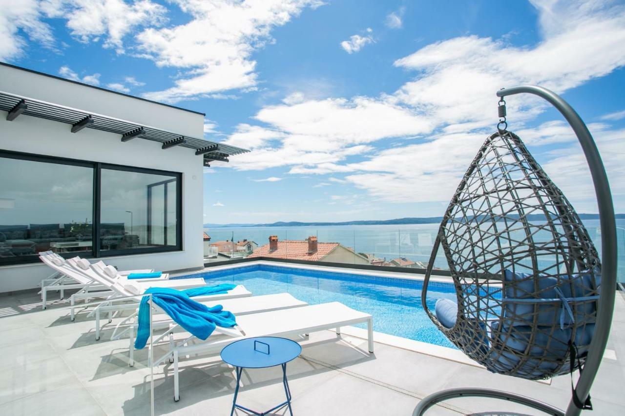 Holiday Home Olive Exclusive - 8 People, Heated Pool, Okrug Gornji, Sea View Trogir Extérieur photo